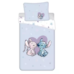   Disney Lilo és Stitch, A csillagkutya Heart ágyneműhuzat 140×200cm, 70×90 cm