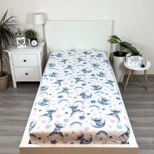 Disney Lilo és Stitch, A csillagkutya Rainbow gumis lepedő 90x200 cm