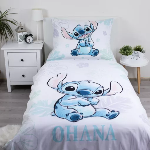 Disney Lilo és Stitch, A csillagkutya Ohana White ágyneműhuzat 140×200cm, 70×90 cm