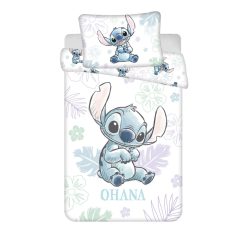   Disney Lilo és Stitch, A csillagkutya Ohana White gyerek, ovis ágyneműhuzat 100×135 cm, 40×60 cm