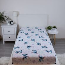 Disney Lilo és Stitch, A csillagkutya Ohana White gumis lepedő 90x200 cm