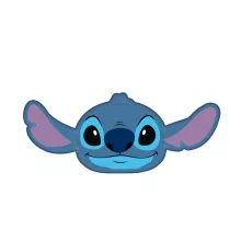 Disney Lilo és Stitch, A csillagkutya Blue 3D formapárna, díszpárna 35 cm