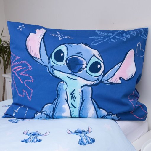 Disney Lilo és Stitch, A csillagkutya Aloha Blue ágyneműhuzat 140×200cm, 70×90 cm