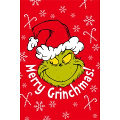 A Grincs Merry Grinchmas mikroflanel takaró 100x150cm
