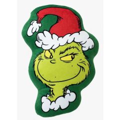 A Grincs Green Smile formapárna, díszpárna 36x23 cm