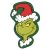 A Grincs Green Smile formapárna, díszpárna 36x23 cm