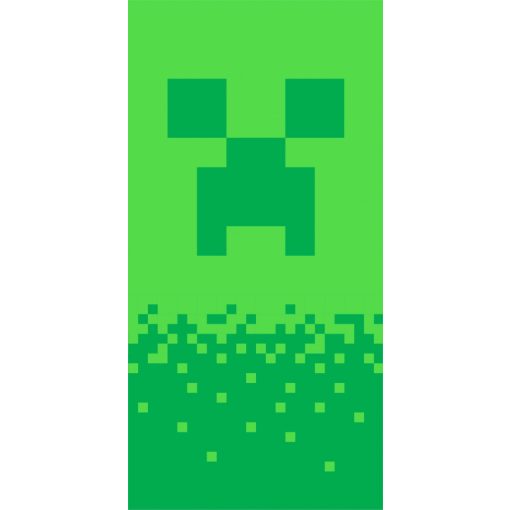 Minecraft Digital Creeper fürdőlepedő, strand törölköző 70x140cm