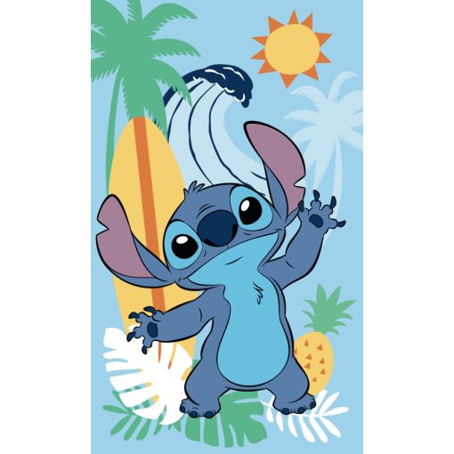Disney Lilo és Stitch, a csillagkutya Ananas kéztörlő, arctörlő, törölköző 30x50cm