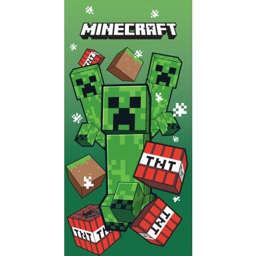 Minecraft TNT Creepers fürdőlepedő, strand törölköző 70x140cm (Fast Dry)