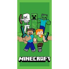   Minecraft Attack fürdőlepedő, strand törölköző 70x140cm (Fast Dry)