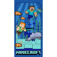   Minecraft Underwater fürdőlepedő, strand törölköző 70x140cm (Fast Dry)