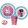 Barbie Stylish étkészlet, micro műanyag szett, pohárral 260 ml