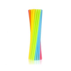 Színes Colorful műanyag szívószál 10 db-os