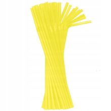 Színes Yellow műanyag szívószál 50 db-os