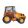 Traktor Orange fólia lufi 36 cm (WP)