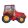 Traktor Red fólia lufi 36 cm (WP)