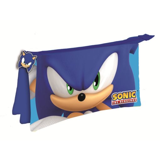 Sonic a sündisznó Modern 3 rekeszes tolltartó 22 cm