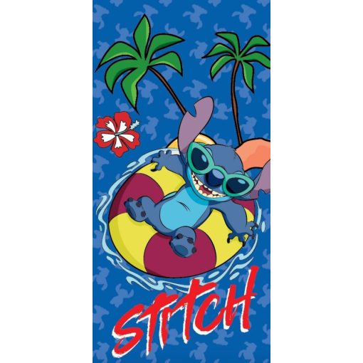 Disney Lilo és Stitch, A csillagkutya Summer Splash fürdőlepedő, strand törölköző 70x140 cm (Fast Dry)