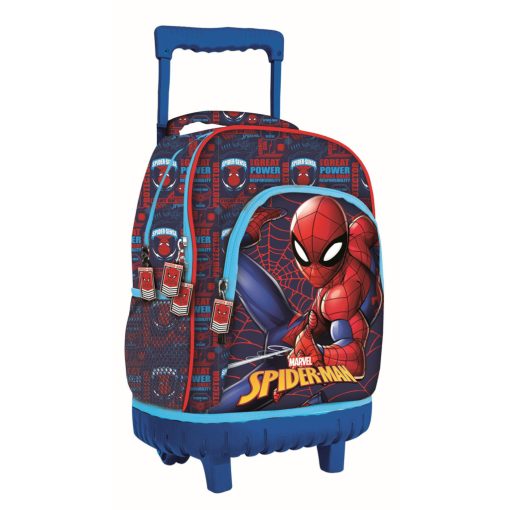 Pókember Great Power prémium gurulós iskolatáska, táska 44 cm