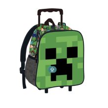 Minecraft Face gurulós ovis 3D hátizsák, táska 32 cm