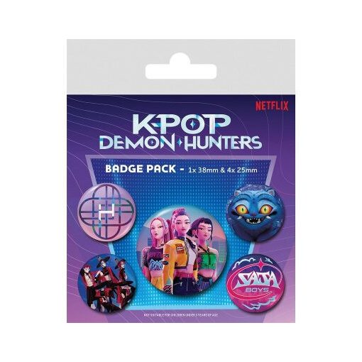 K-pop Démonvadászok HunterX kitűző 5 db-os