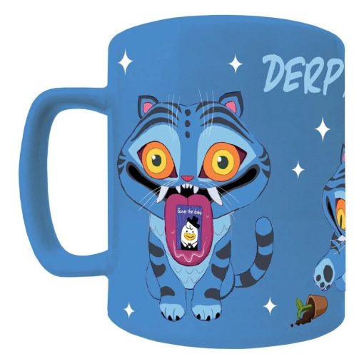 K-pop Démonvadászok Derpy porcelán bögre levehető plüss borítással 440 ml (15,5 oz) Díszdobozban