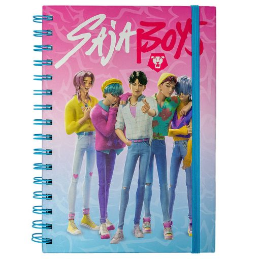 K-pop Démonvadászok Saja Boys spirál notesz, vonalas füzet A5