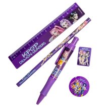 K-pop Démonvadászok Purple írószer szett 5 db-os
