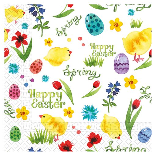 Húsvét Spring szalvéta 20 db-os 33x33 cm