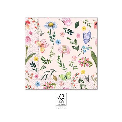 Pillangó Pink szalvéta 20 db-os 33x33 cm FSC