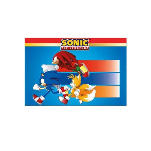 Sonic a sündisznó Sega műanyag asztalterítő 120x180 cm