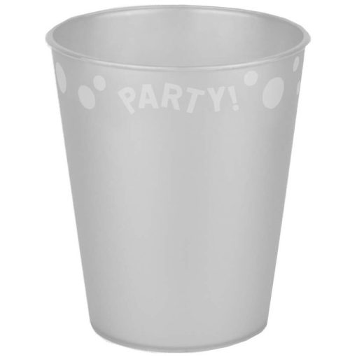 Silver, Ezüst micro prémium műanyag pohár 250 ml