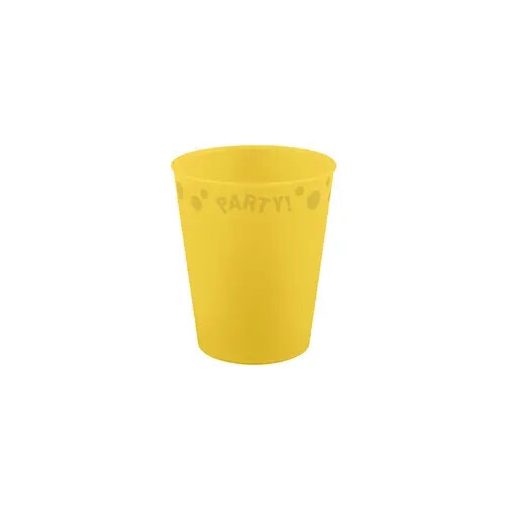 Sárga Yellow micro prémium műanyag pohár 250 ml