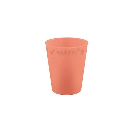 Lazacszín Pastel Salmon micro prémium műanyag pohár 250 ml
