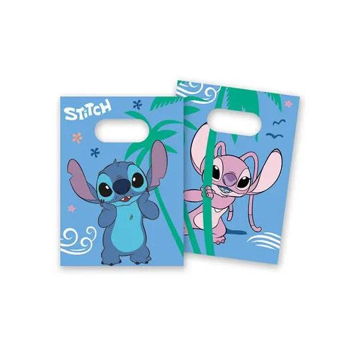 Disney Lilo és Stitch, A csillagkutya Angel papír ajándéktasak, ajándékzacskó 4 db-os