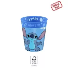 Disney Lilo és Stitch, A csillagkutya Angel micro prémium műanyag pohár szett 4 db-os 250 ml