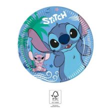 Disney Lilo és Stitch, A csillagkutya Angel papírtányér 8 db-os 20 cm FSC
