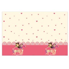   Mása és a medve Sweet Heart műanyag asztalterítő 120x180 cm