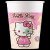 Hello Kitty Kuromi papír pohár 8 db-os 200 ml
