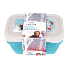 Disney Jégvarázs Blue Forest műanyag ételhordó doboz 3 db-os