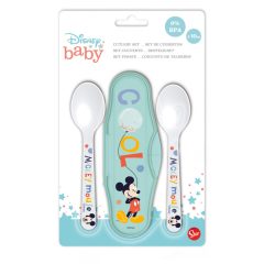 Disney Mickey Hello World baba utazó evőeszköz készlet