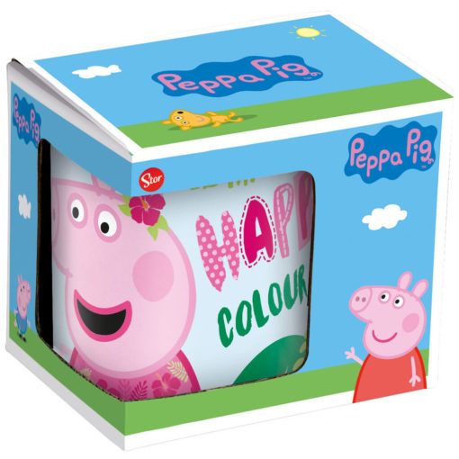 Peppa malac Pink porcelán bögre 235 ml (8 oz) Díszdobozban