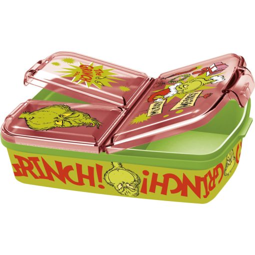 A Grincs Christmas Mischief több rekeszes uzsonnás doboz, szendvicsdoboz