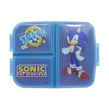 Sonic a sündisznó Speed több rekeszes uzsonnás doboz, szendvicsdoboz