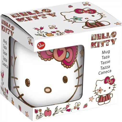 Hello Kitty Stars porcelán bögre 325 ml (11 oz) Díszdobozban