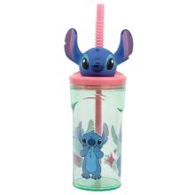 Disney Lilo és Stitch, A csillagkutya Easily Distracted 3D műanyag szívószálas pohár 360 ml
