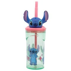   Disney Lilo és Stitch, A csillagkutya Easily Distracted 3D műanyag szívószálas pohár 360 ml