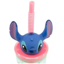 Disney Lilo és Stitch, A csillagkutya Easily Distracted 3D műanyag szívószálas pohár 360 ml