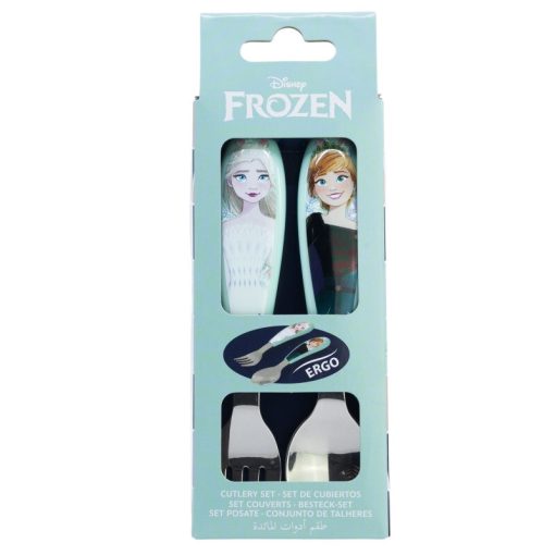 Disney Jégvarázs Snowy Tale fém ergo evőeszköz készlet - 2 darabos
