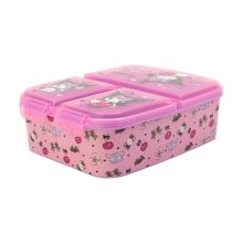 Hello Kitty Kuromi több rekeszes uzsonnás doboz, szendvicsdoboz